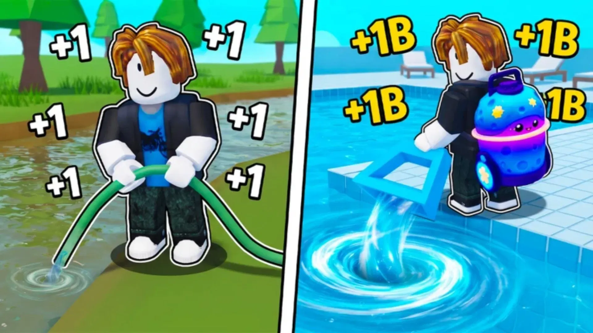 A pet boosting the drain speed from +1 toward +1B in the fan wiki